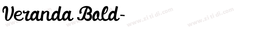 Veranda Bold字体转换